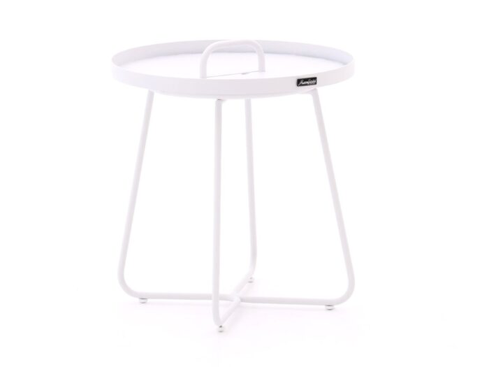 Manifesto Furniture Manifesto Pito bijzet tuintafel ø 50cm (h:55cm) Laagste prijsgarantie! – Wit