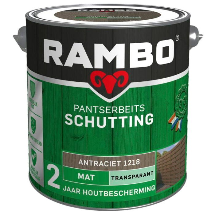 Rambo Pantserbeits sch mat tr. 1218 2,5l – zwart