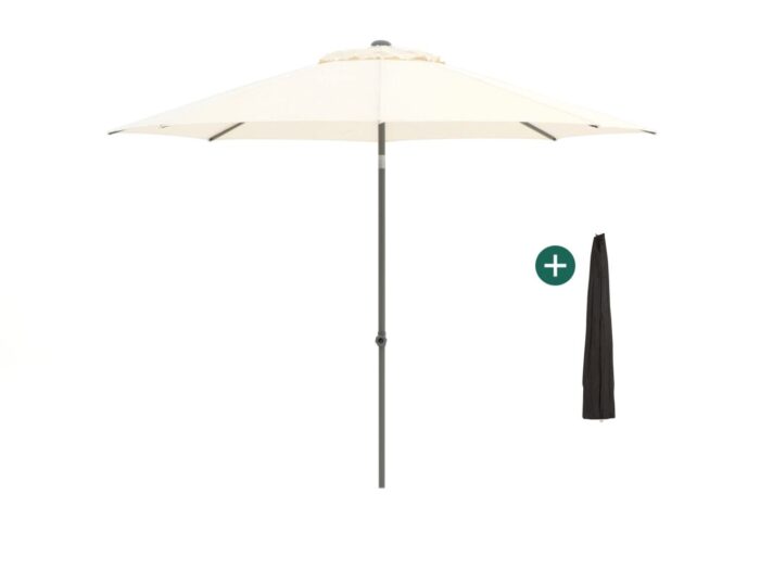 Shadowline Push-up parasol ø 300cm Laagste prijsgarantie! – Wit