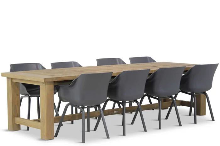 Hartman Sophie element/Fourmile 300 cm dining tuinset 9-delig - Grijs-antraciet