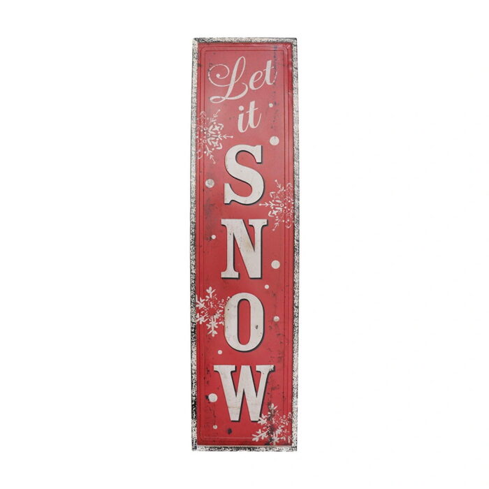 Buitengewoon de boet Wanddeco ‘Let It Snow’ 23×96 cm