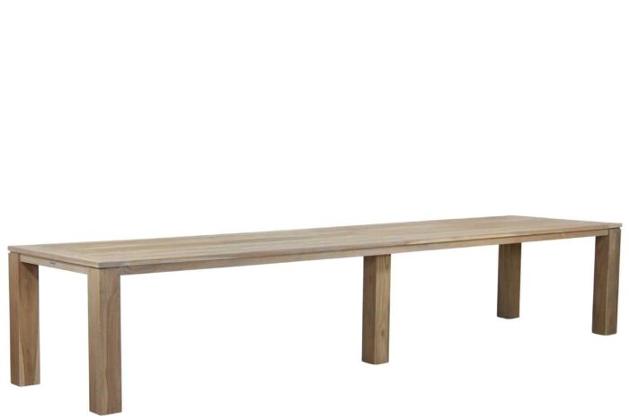 Garden Collections Brighton dining tuintafel 400 x 100 cm – Old teak greywash