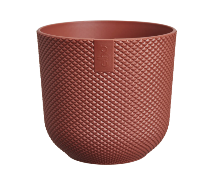 Elho Jazz rond mini 11 cm toscaans rood bloempot