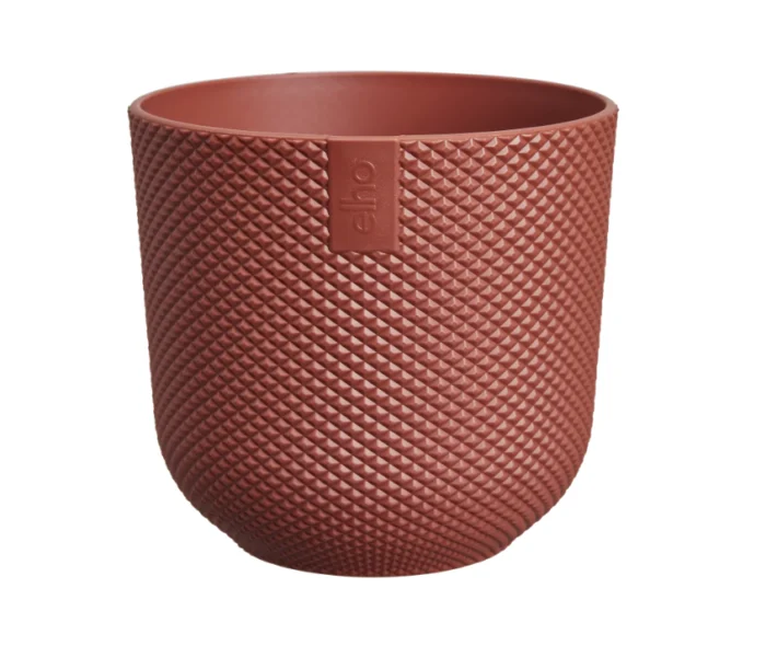 Elho Jazz rond mini 11 cm toscaans rood bloempot