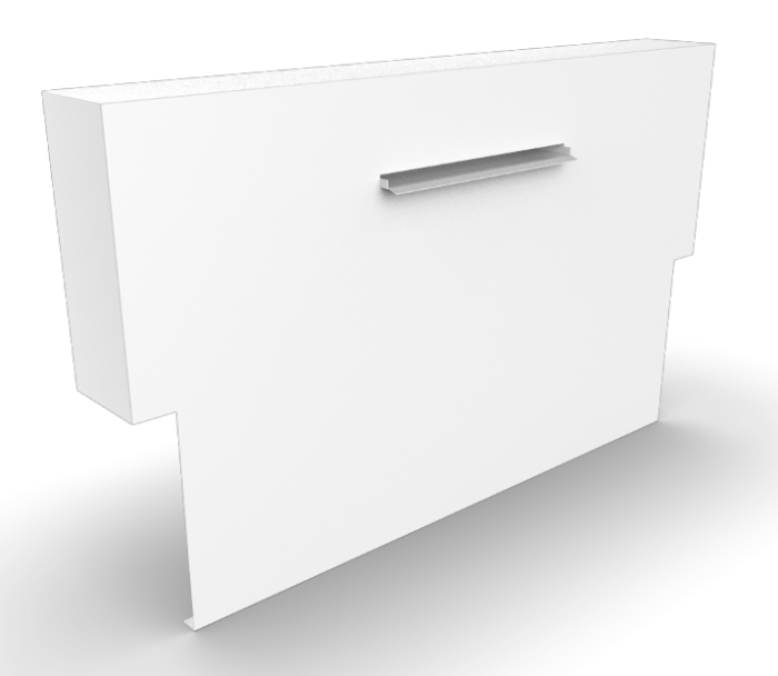 Geroba Cascadi Aluminium Watervalelement op vijver 1250 x 250 x 1600 mm – zwart