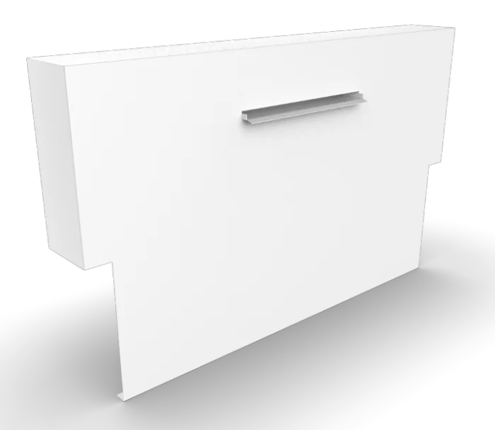 Geroba Cascadi Aluminium Watervalelement op vijver 1250 x 250 x 1600 mm - zwart