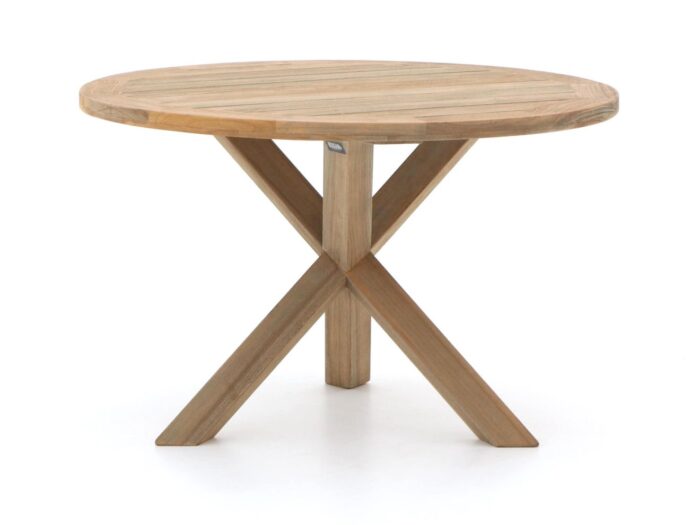 ROUGH Furniture ROUGH-Y dining tuintafel ø 120cm (h:75cm) Laagste prijsgarantie! – Bruin