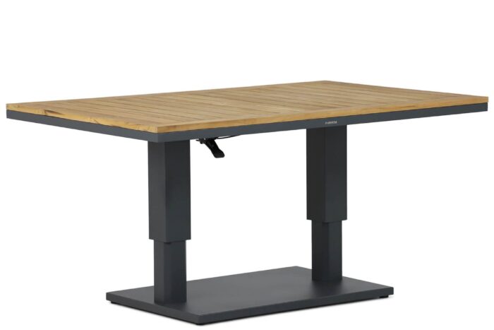 Lifestyle Garden Furniture Versatile lounge/dining tuintafel 140 x 90 cm – Grijs-antraciet