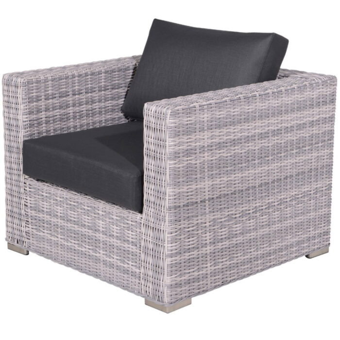Garden impressions Tennessee lounge fauteuil cloudy Grijs L93 x B96 x H71 cm