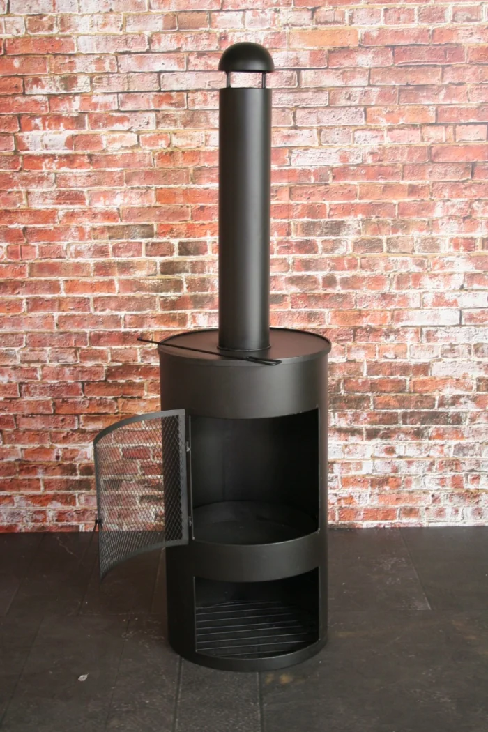 Tuinhaard houthaard drumpot 45x158cm