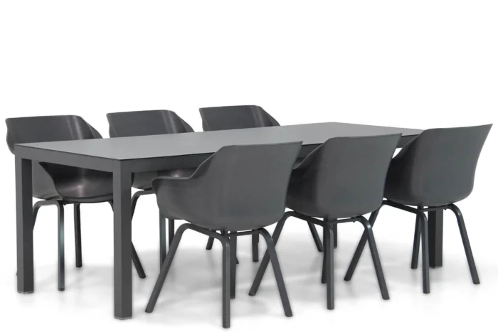 Hartman Sophie element/Madras 220 cm dining tuinset 7-delig - Grijs-antraciet