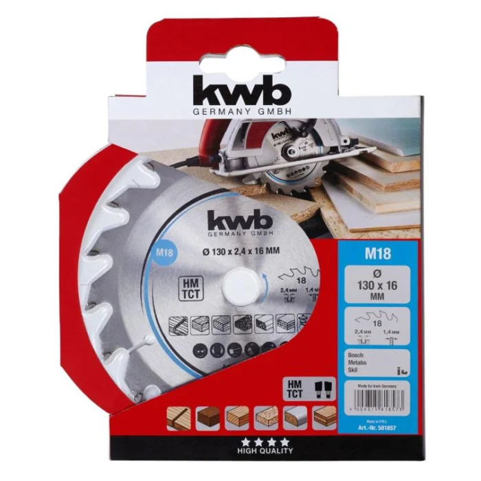 Kwb Cirkelzaagblad hm 130x16 18m I