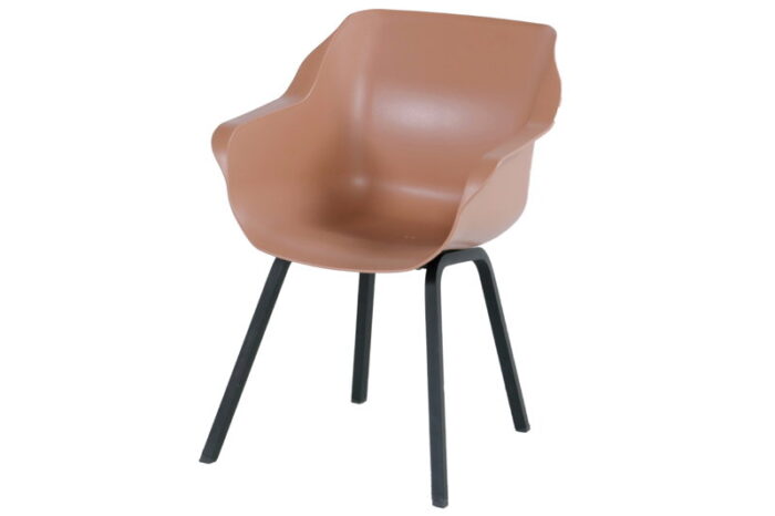 Sophie Stoel Element Armchair zitting ‘italian terra’ frame ‘carbon black’ (1 stuk) Hartman – roze