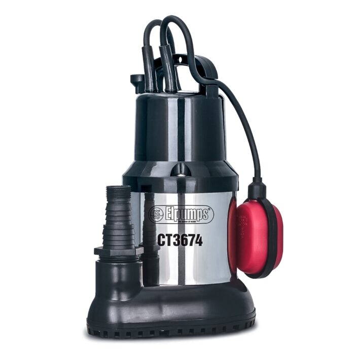 EL Pumps EL Puddle 600 Vlakzuiger Dompelpomp – Blauw / oranje / RVS
