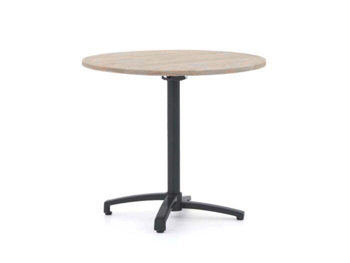 Bellagio tuinmeubelen Bellagio Canzo klaptafel ø 85cm (h:75cm) Laagste prijsgarantie! – Grijs