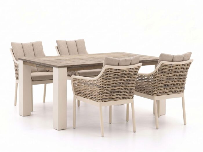 Apple Bee Milou/ROUGH-X 180cm dining tuinset 5-delig – Bruin