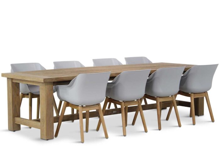 Hartman Sophie teak/Fourmile 300 cm dining tuinset 9-delig – Grijs-antraciet