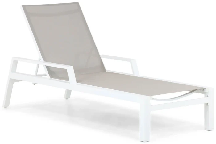 Lifestyle Garden Furniture Licata ligbed verstelbaar - Wit