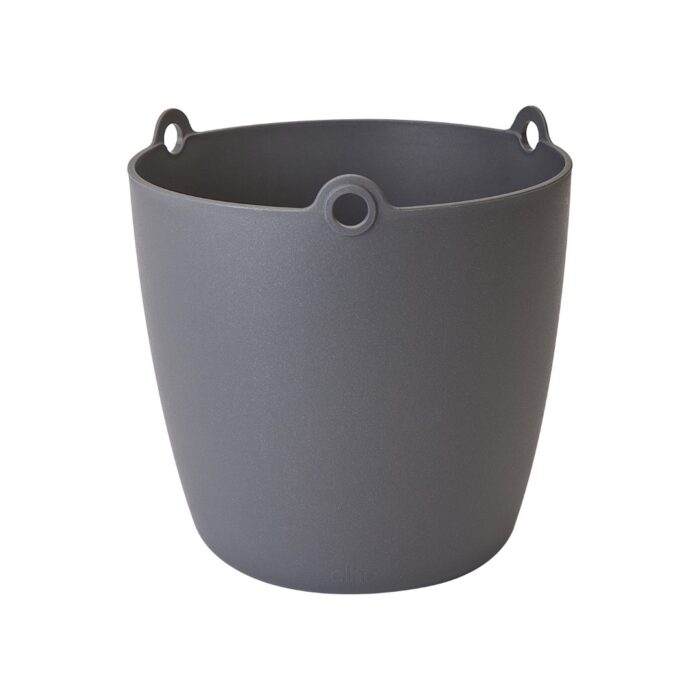 Elho Bloempot Brussels hangschaal 18 cm antraciet – zwart