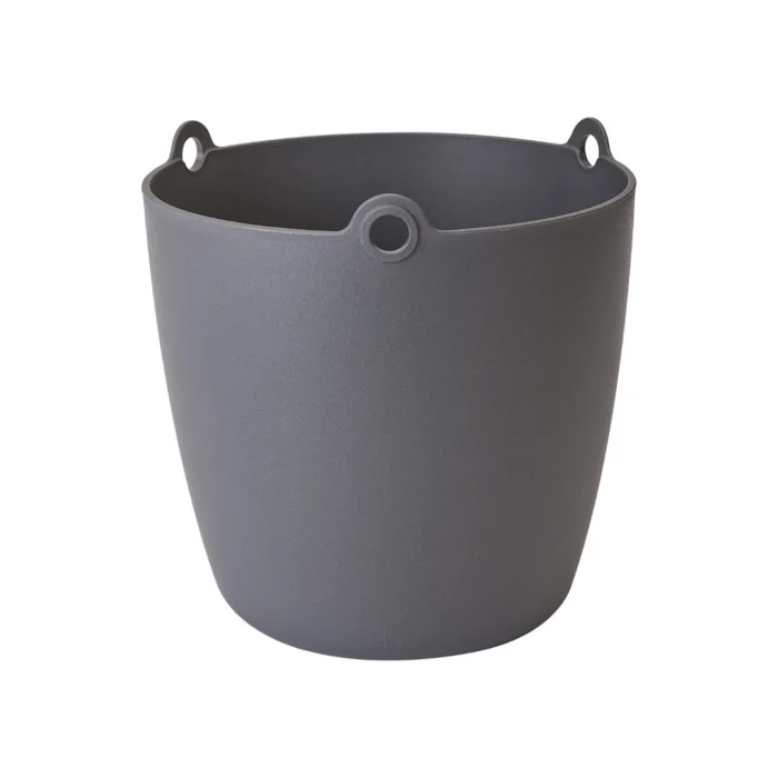Elho Bloempot Brussels hangschaal 18 cm antraciet - zwart
