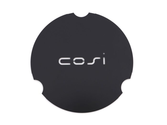 Cosi Coverplate t.b.v. Round glass set size L – Zwart