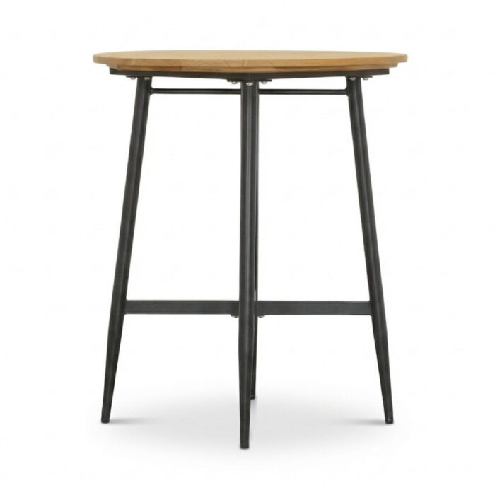 LUX outdoor living Valencia dining bartafel 4 personen | teakhout + aluminium | antraciet | 90cm rond