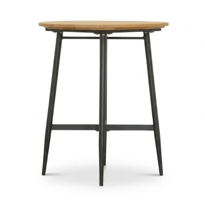 LUX outdoor living Valencia dining bartafel 4 personen | teakhout + aluminium | antraciet | 90cm rond