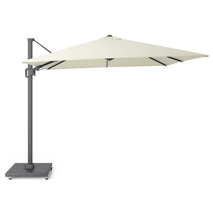 Buitengewoon de boet Halifax Zweefparasol 300×300 cm Ecru – wit