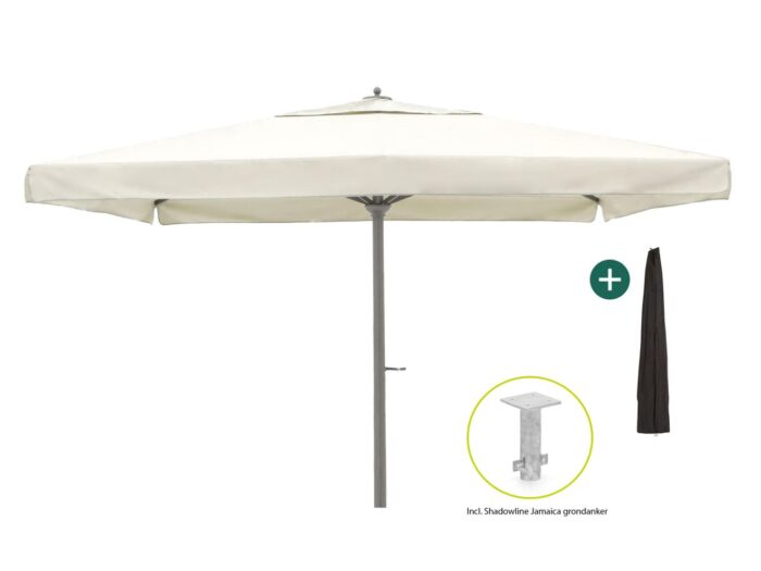 Shadowline Java parasol 450x450cm Laagste prijsgarantie! – Grijs