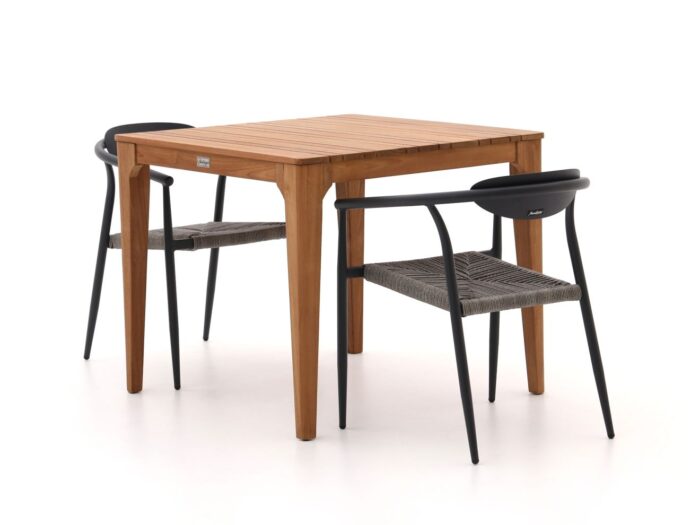 Manifesto Furniture Manifesto Cavone/Bruca 90cm dining tuinset 3-delig stapelbaar Laagste prijsgarantie! – Bruin