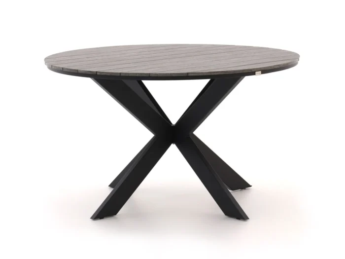Bellagio tuinmeubelen Fidenza dining tuintafel ø126cm - Zwart