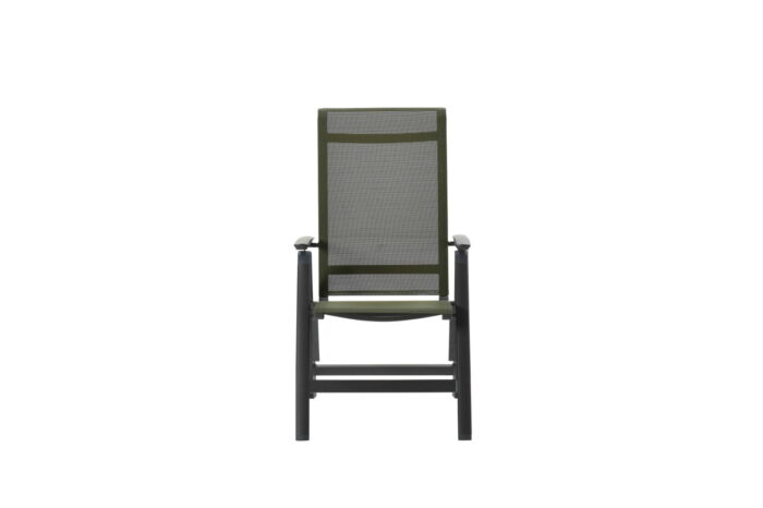 Garden impressions Gala verstelbare stoel carbon black/moss green – groen