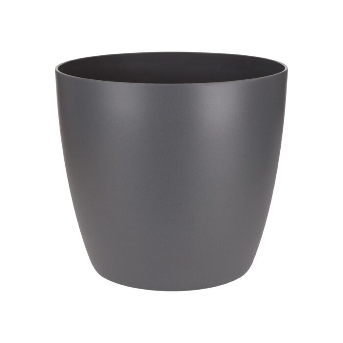 Elho Bloempot Brussels rond mini 7 cm antraciet – zwart