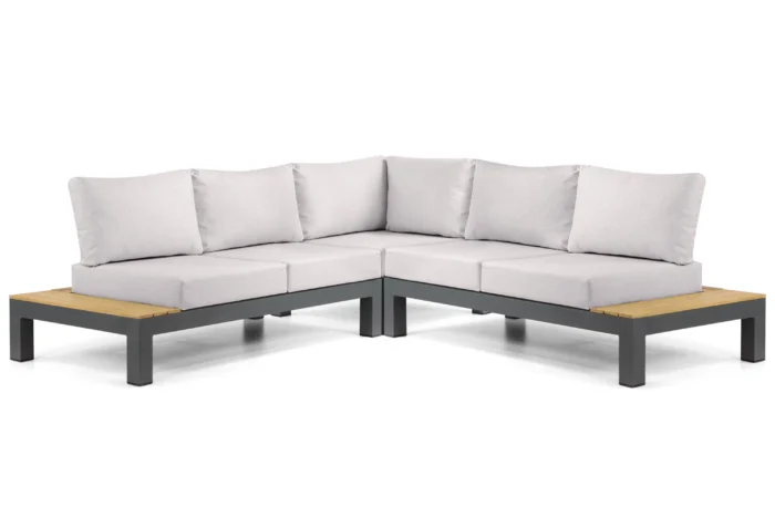 Lifestyle Garden Furniture Vittoria hoek loungeset 3-delig - Grijs-antraciet