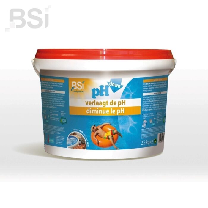 Bsi Ph down poeder 2,5 kg Zwembadonderhoud