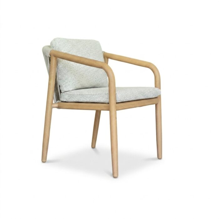 BUITEN living Serenza dining tuinstoel | touw + aluminium | beige