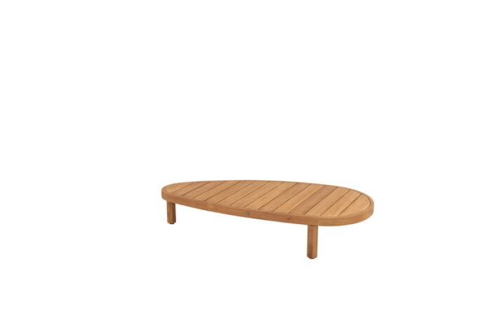 4so Finn coffee tafel teak pebble 125 x 63 x 25 cm