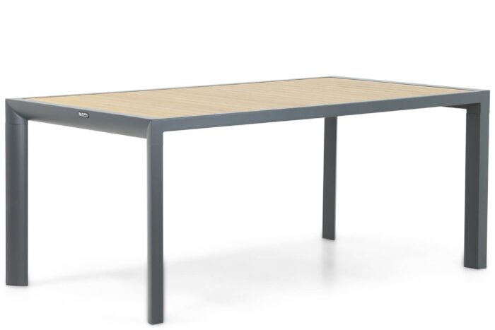 Lifestyle Garden Furniture Borello dining tuintafel 180 x 100 cm – Grijs-antraciet