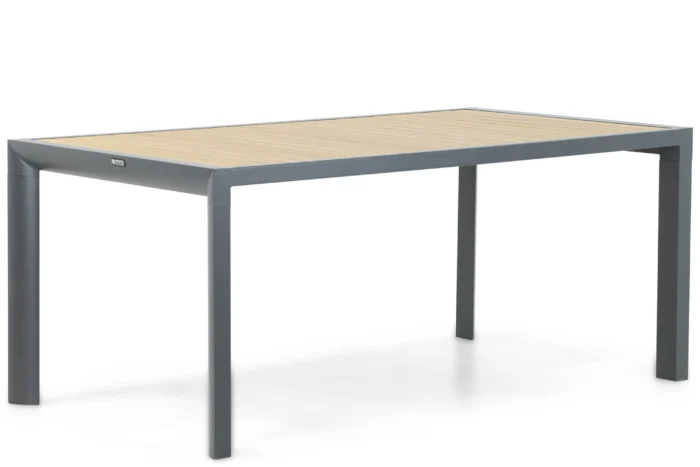Lifestyle Garden Furniture Borello dining tuintafel 180 x 100 cm - Grijs-antraciet