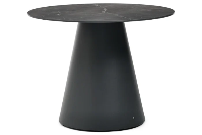 Santika Furniture Serino dining tuintafel 100 cm - Grijs-antraciet