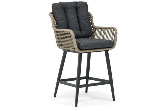 Coco Alto high dining tuinstoel – Grijs-antraciet