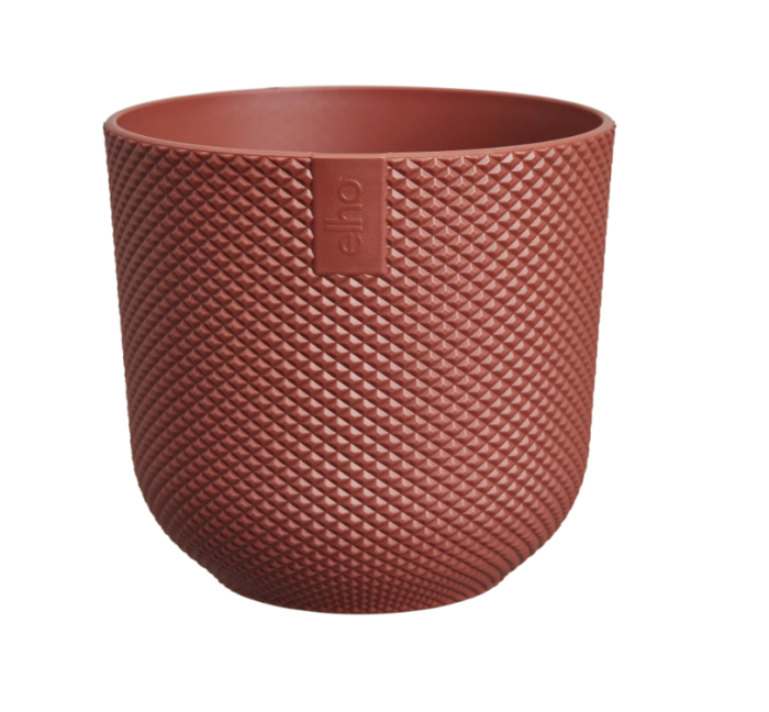 Elho Jazz rond mini 9 cm toscaans rood bloempot