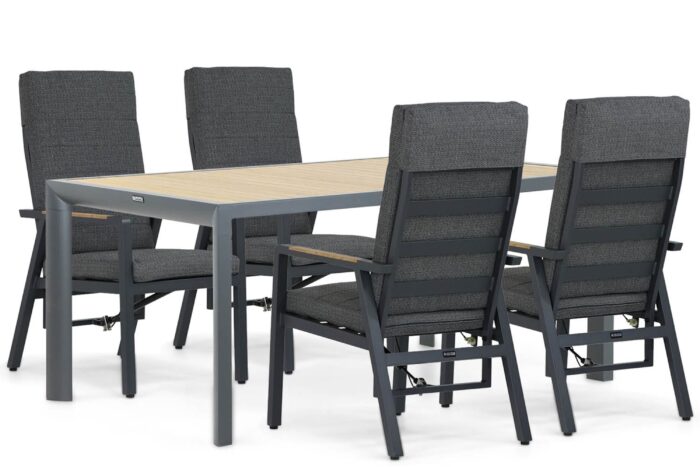 Lifestyle Garden Furniture Marseille/Borello 180 cm dining tuinset 5-delig – Grijs-antraciet