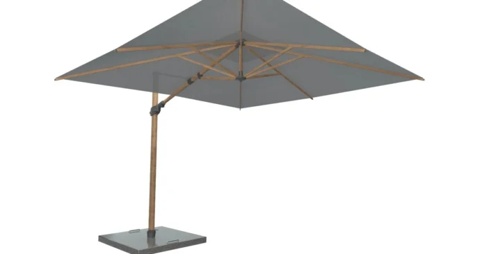 4 Seasons Outdoor | Siesta Premium Parasol 300 x 300 cm | Houtlook-Charcoal