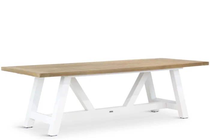 Lifestyle Garden Furniture Florence dining tuintafel 260 x 100 cm - Wit