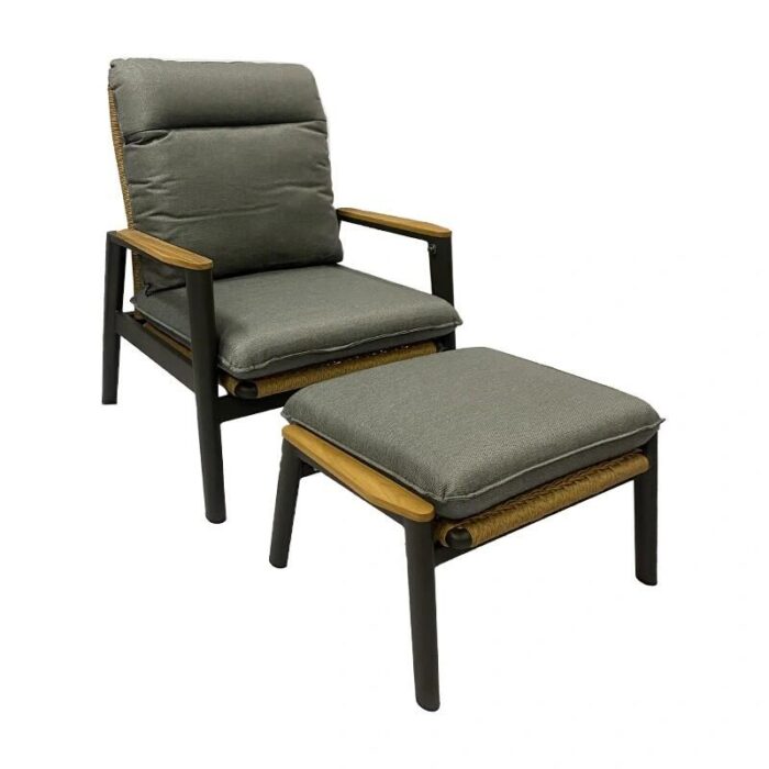 Buitengewoon de boet Atessa Loungestoel Set – tweekleurig