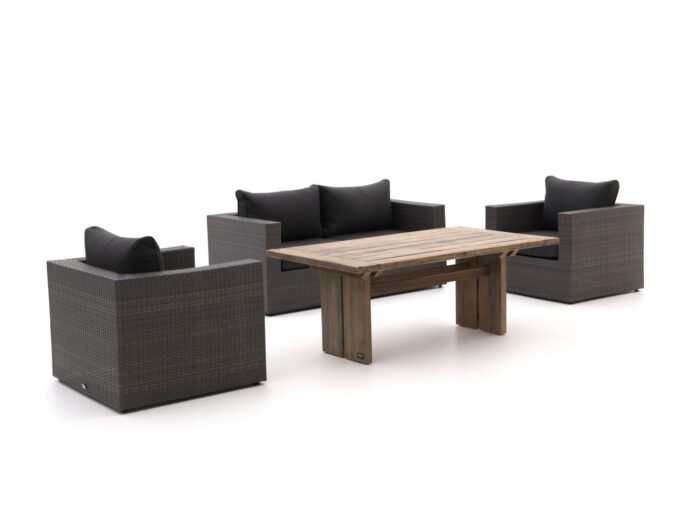 Forza Furniture Barolo/ROUGH-L 160cm dining loungeset 4-delig – Bruin