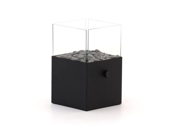 Cosiscoop Square gaslantaarn 20x20cm (h:30cm) Laagste prijsgarantie! – Zwart