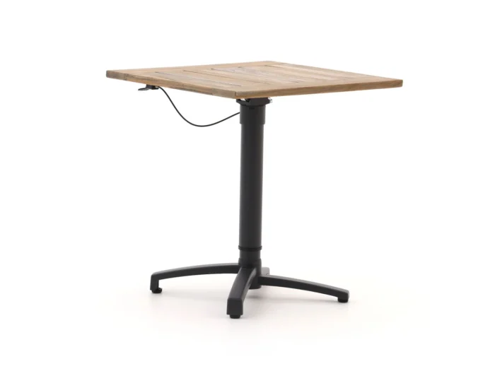 Bellagio tuinmeubelen Canzo klaptafel 70x70x75/110cm verstelbaar - Bruin
