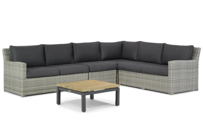 Garden Collections Giardino/Riviera hoek loungeset 5-delig - Grijs-antraciet